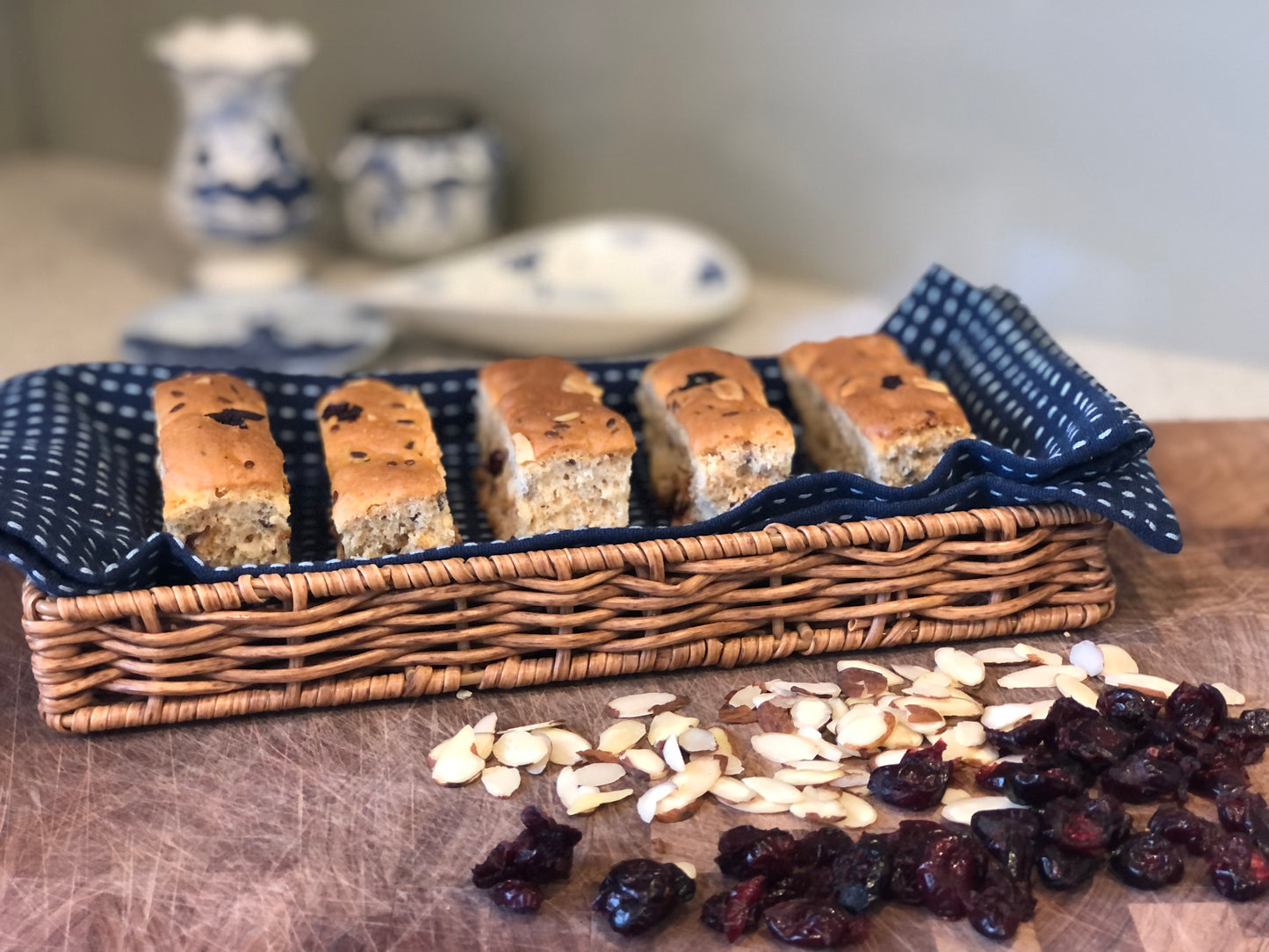 Cranberry, Nut and Bran (Almonds) Rusks