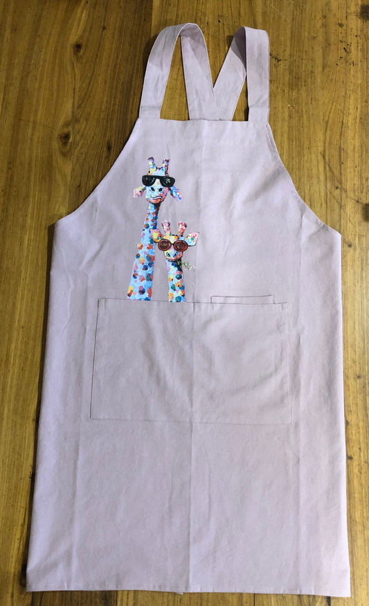 Special Aprons - Pink Giraffes