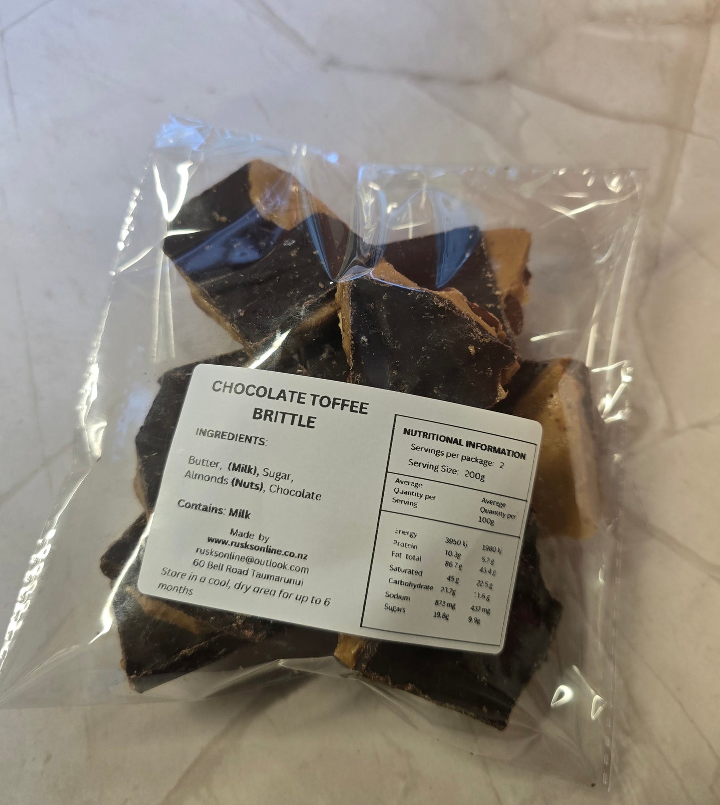 Chocolate Toffee Brittle